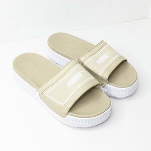 Puma Karmen Platform Slide Sandals, Tan, Women's 9